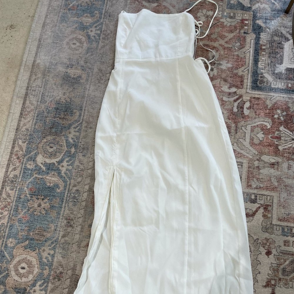 Zara White Midi Dress